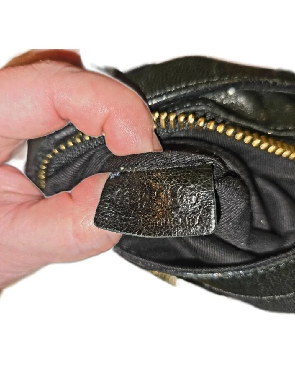 Chloe Etel 2way Mini Black Leather Satchel Crossbody Bag